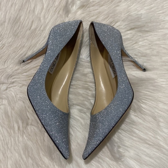 Jimmy Choo Romy 85mm glittered Leather‎ pump size 38EU - Picture 11 of 11
